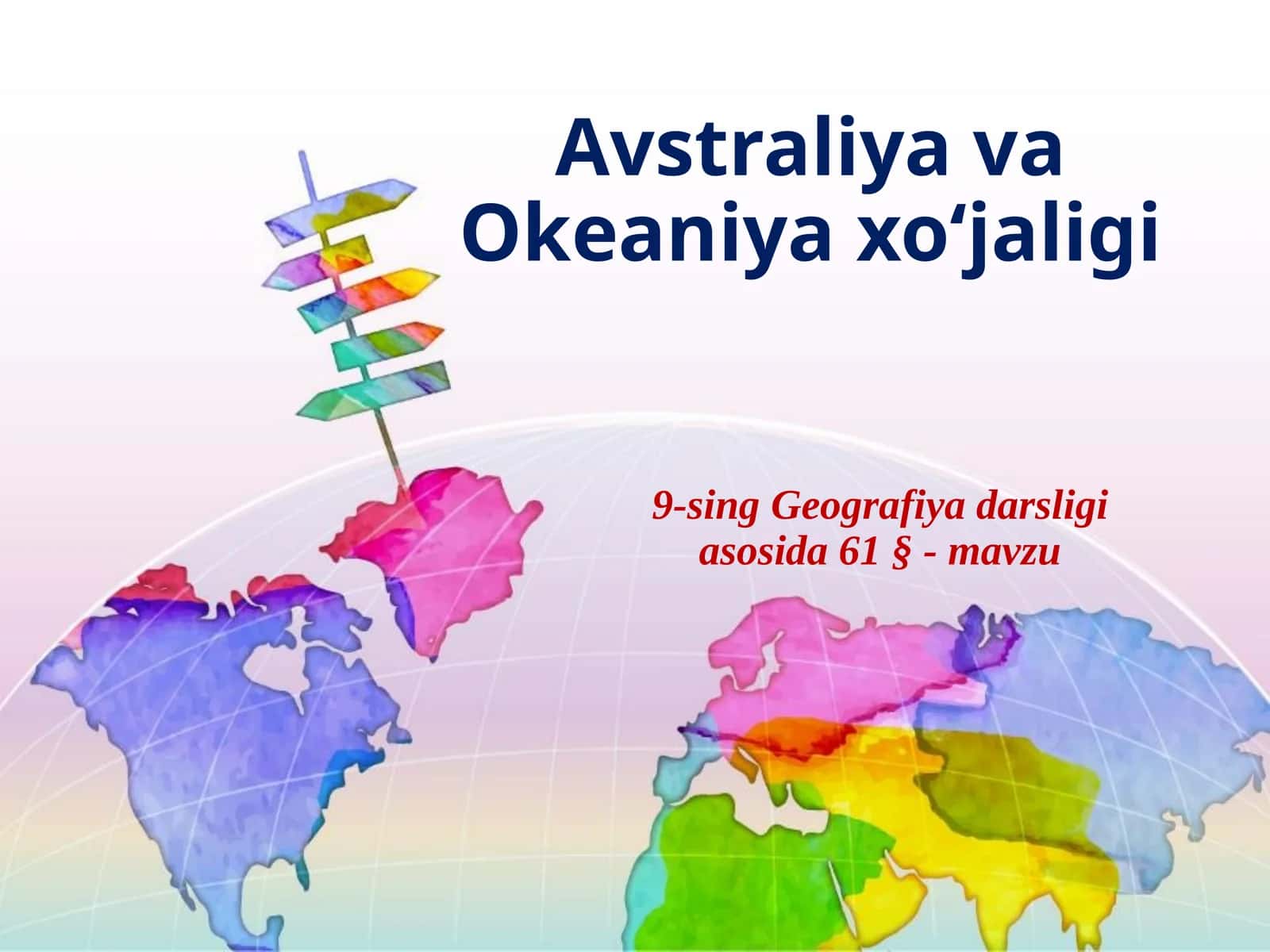 Avstraliyava Okeaniya xo‘jaligi