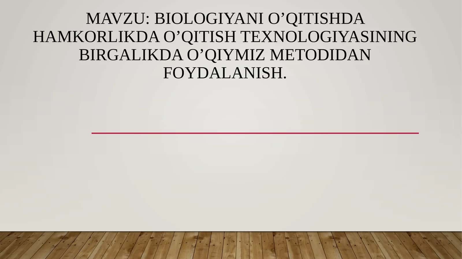 Biologiyanio’qitishdahamkorlikdao’qitishtexnologiyasiningbirgalikdao’qiymizmetodidanfoydalanish