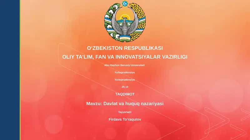 Davlat va huquq nazariyasi