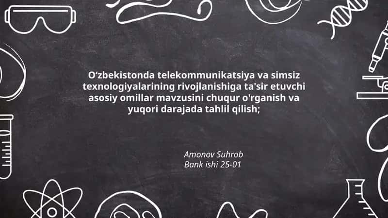 Oʻzbekistonda telekommunikatsiya va simsiz texnologiyalarining rivojlanishiga ta'sir etuvchi asosiy omillar
