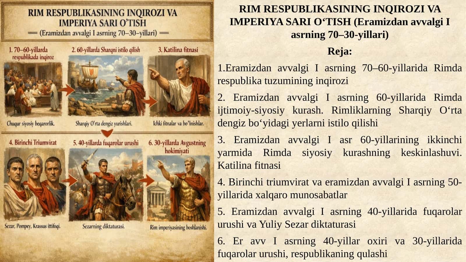 RIM RESPUBLIKASINING INQIROZI VA IMPERIYA SARI O‘TISH