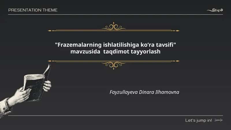 Frazeologizmlar turlari