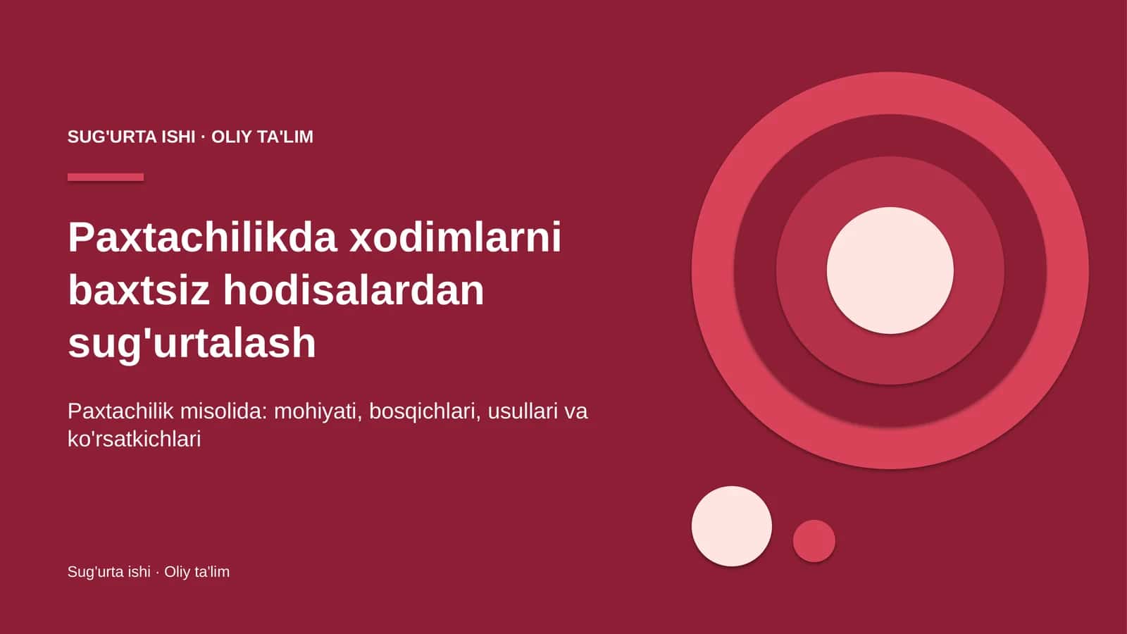 paxtachilikda xodimlarni baxtsiz hodisalardan sug'urtalash 8746