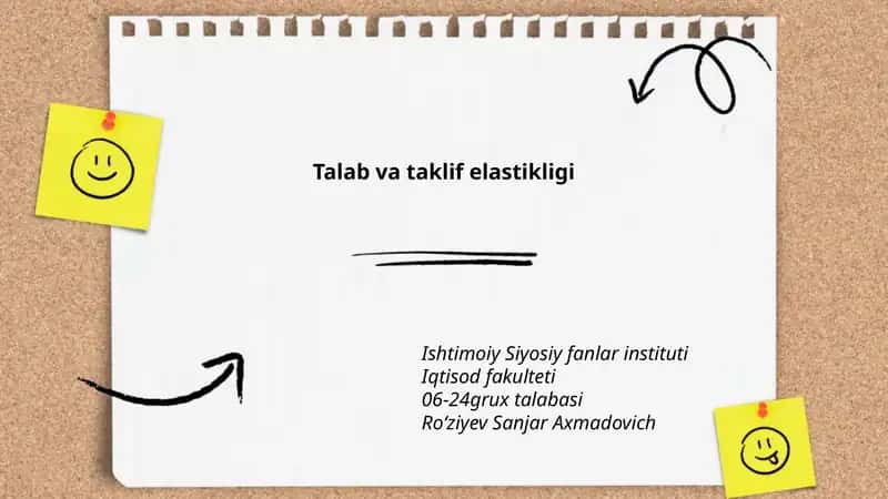 Talab va taklif elastikligi