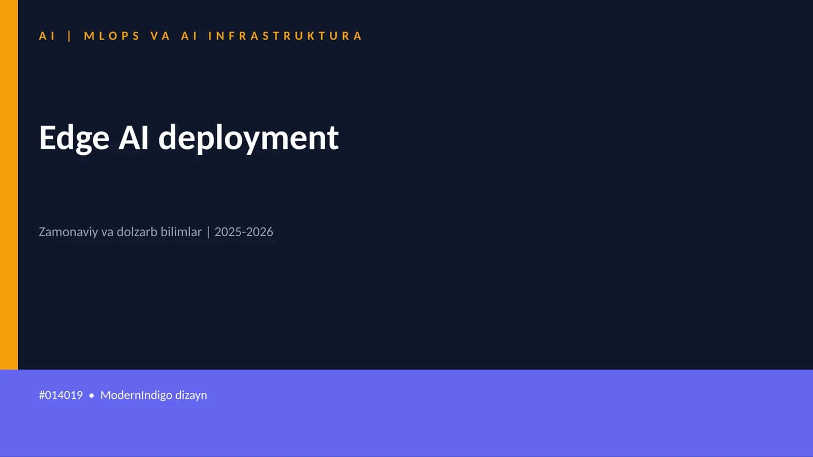 AI | MLOPS VA AI INFRASTRUKTURA