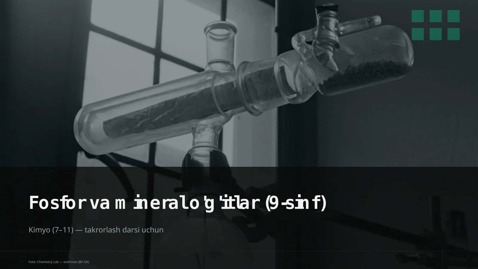 Fosfor va mineral o'g'itlar (9-sinf)