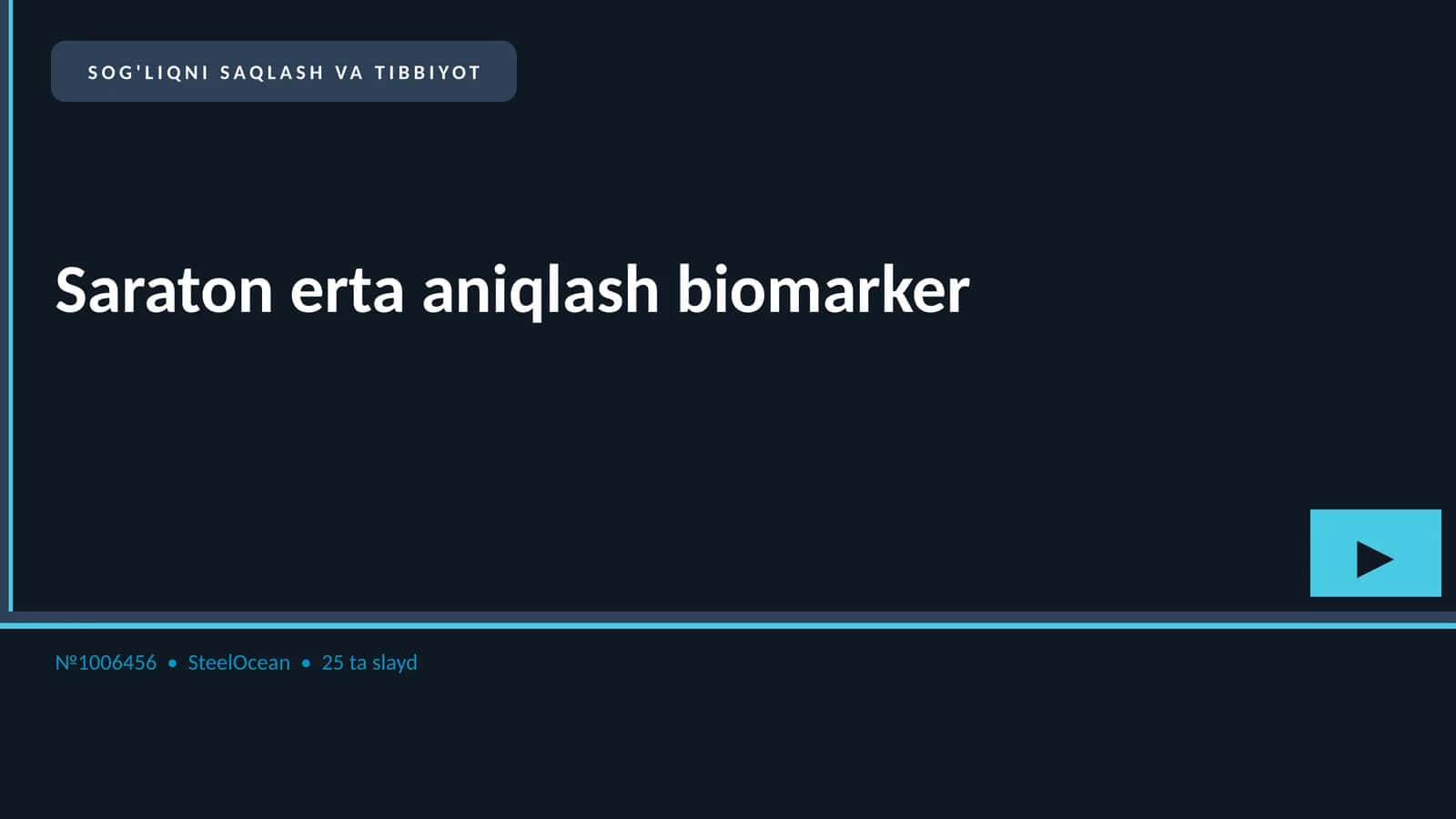 Saraton erta aniqlash biomarker