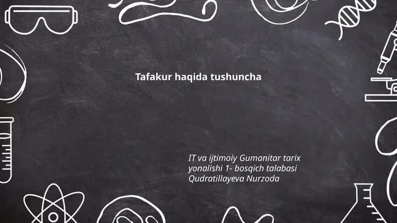 Tafakur haqida tushuncha