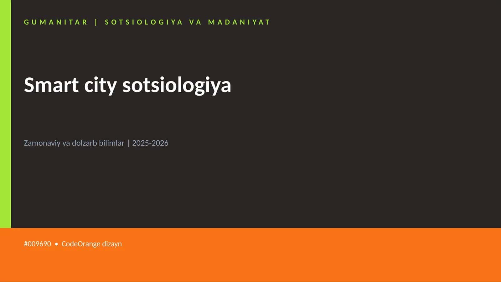 Smart city sotsiologiya