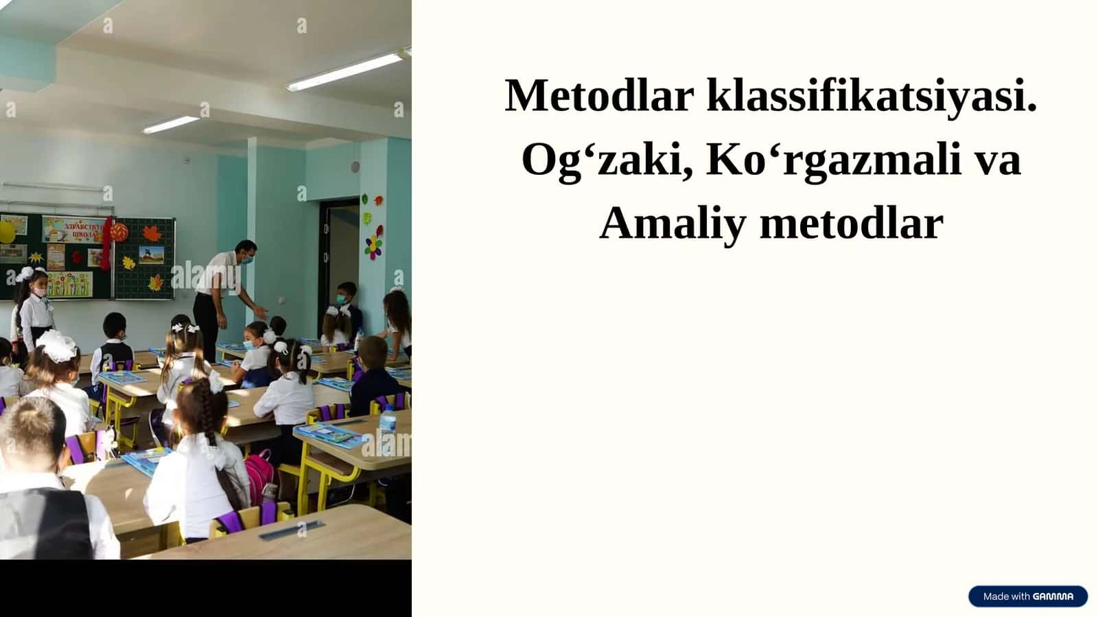 Metodlarklassifikatsiyasi.Og‘zaki,Ko‘rgazmalivaAmaliymetodlar