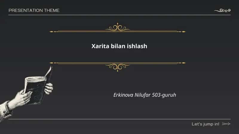 Xarita bilan ishlash