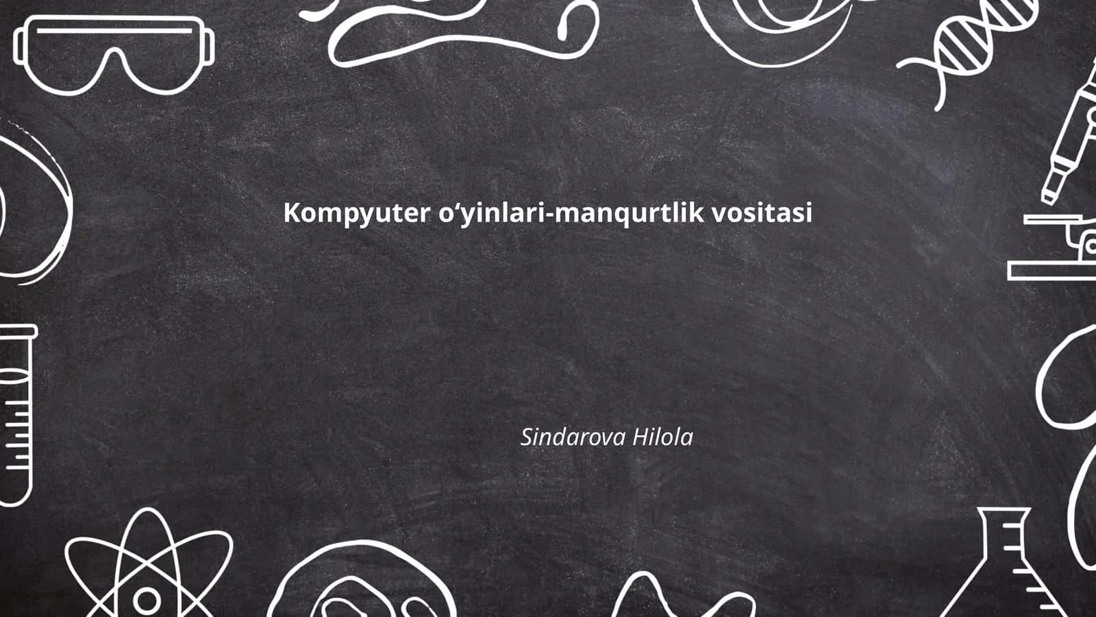 Kompyuter o‘yinlari-manqurtlik vositasi