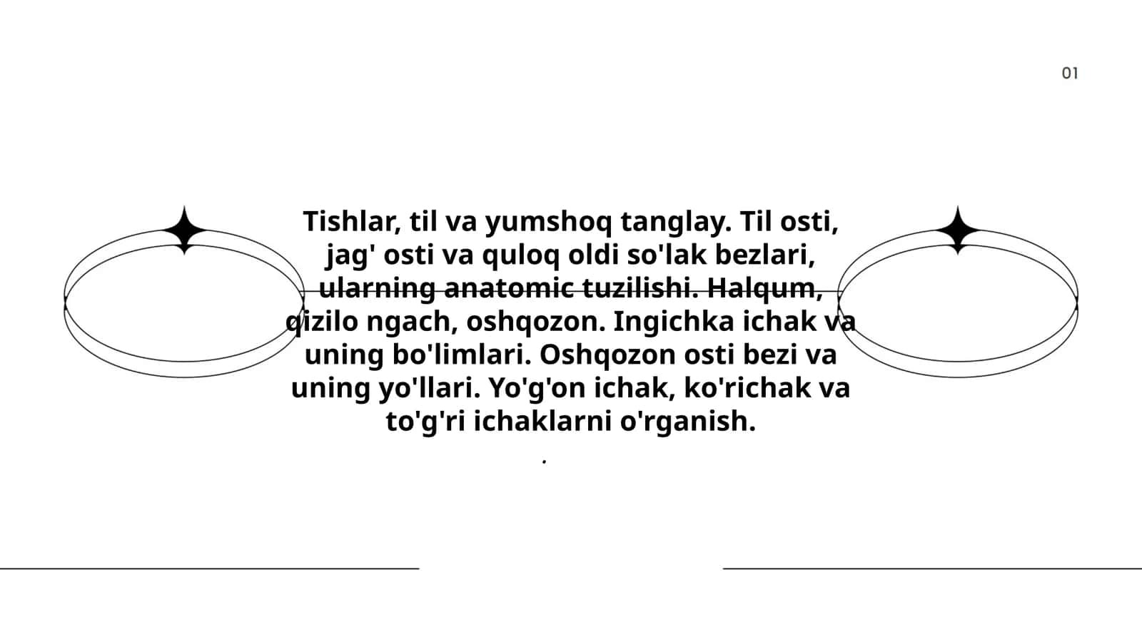 Tishlar, til va yumshoq tanglay
