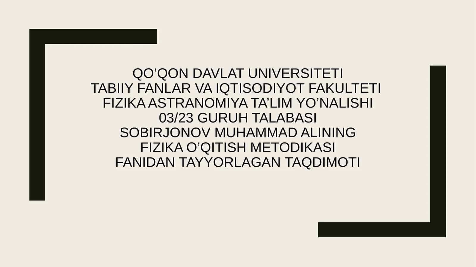 O'zinduksiya hodisasi. O'zinduksiya EYuK. Induktivlik" mavzusidagi taqdimoti