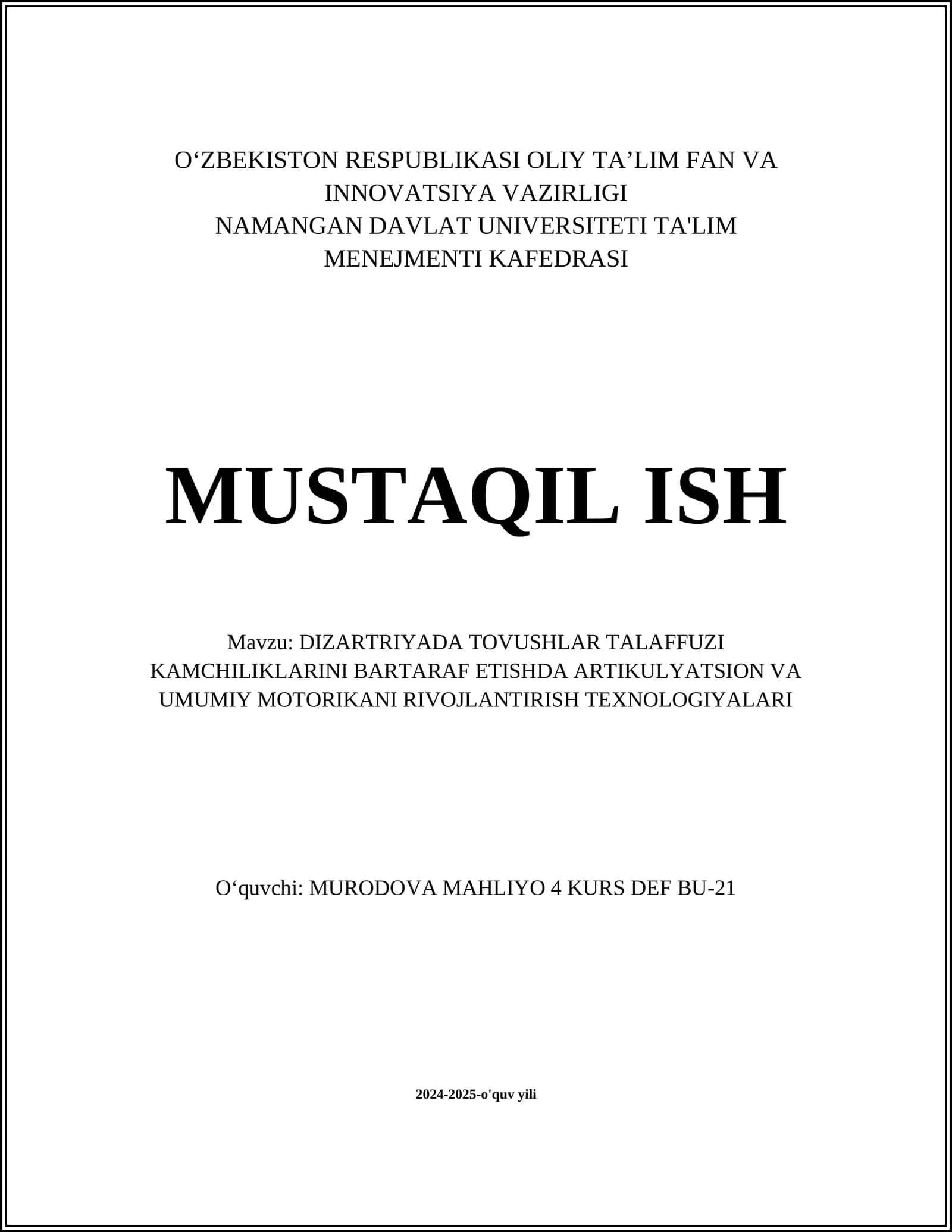 Artikulyatsiya mashqlari