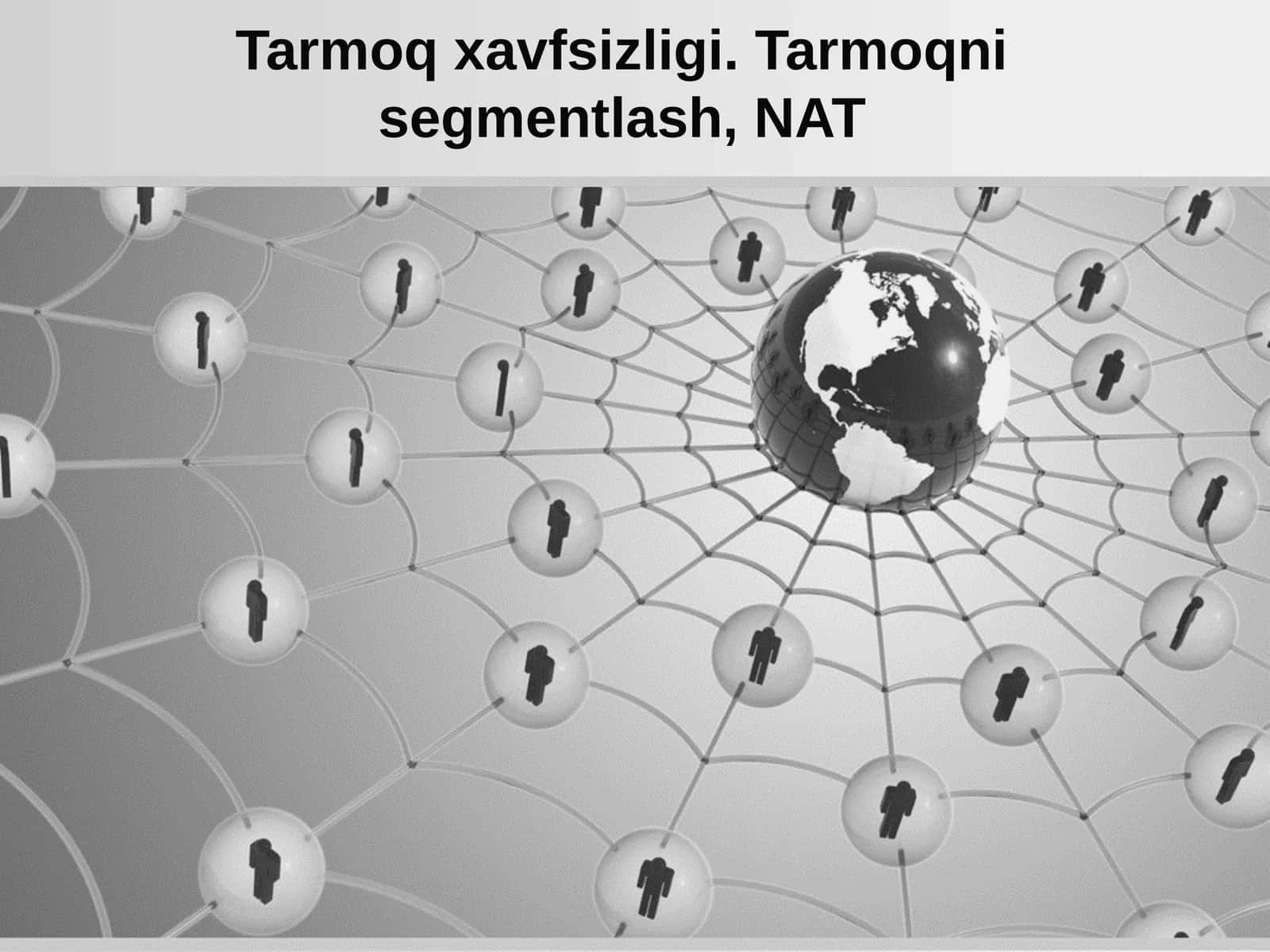 Tarmoq xavfsizligi. Tarmoqni segmentlash, NAT