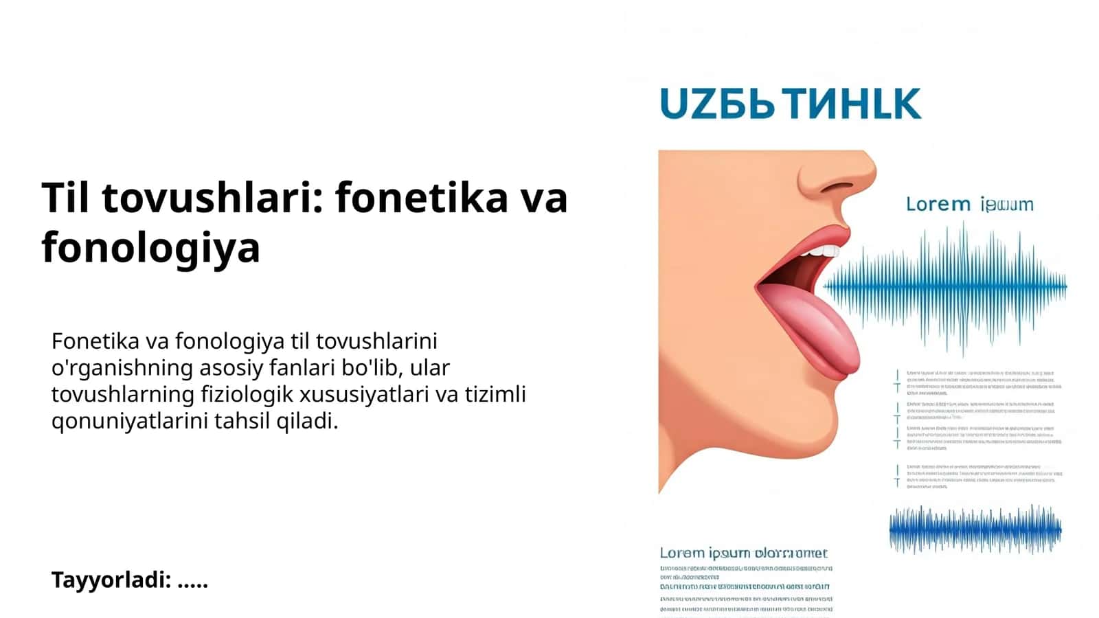 Til tovushlari: fonetika va fonologiya