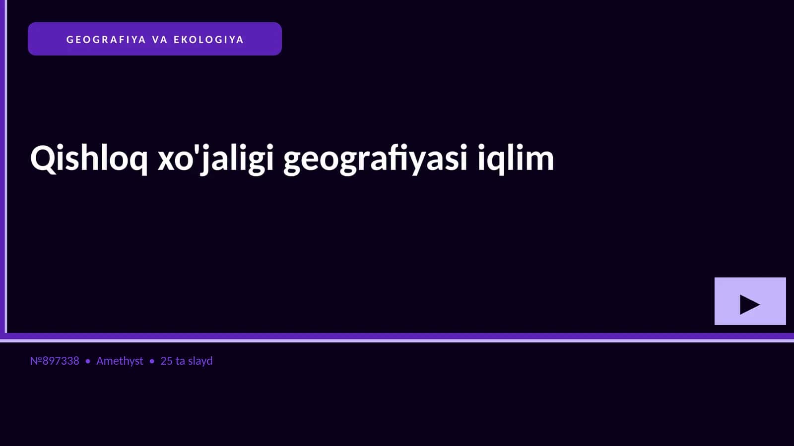 Qishloq xo'jaligi geografiyasi iqlim