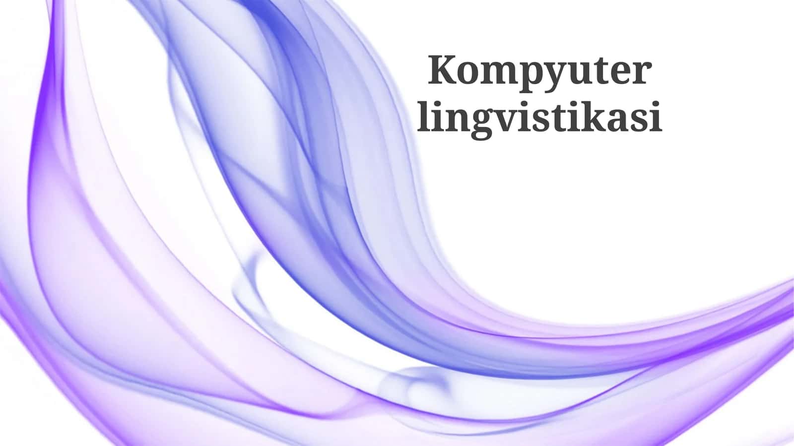 Kompyuterlingvistikasi