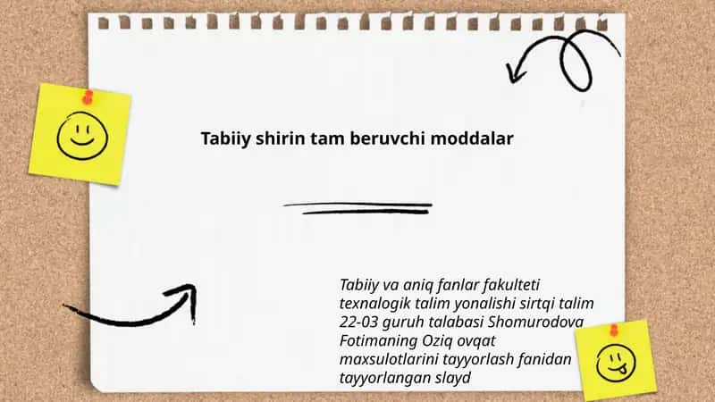 Tabiiy shirin tam beruvchi moddalar