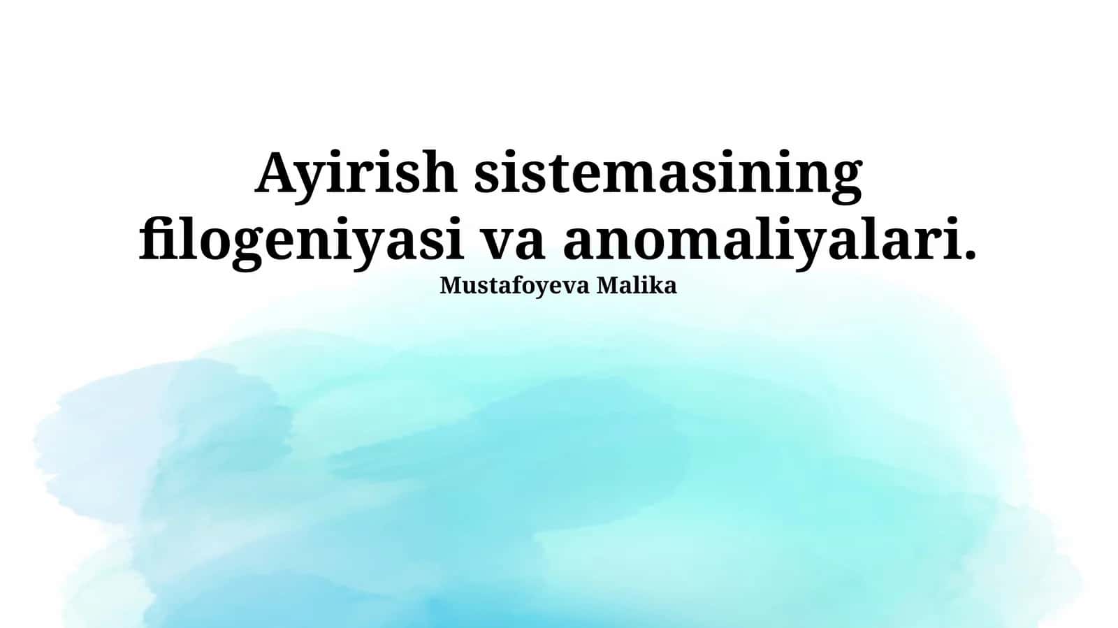 Irlandiya tizimining filogeniyasi va anomaliyalari