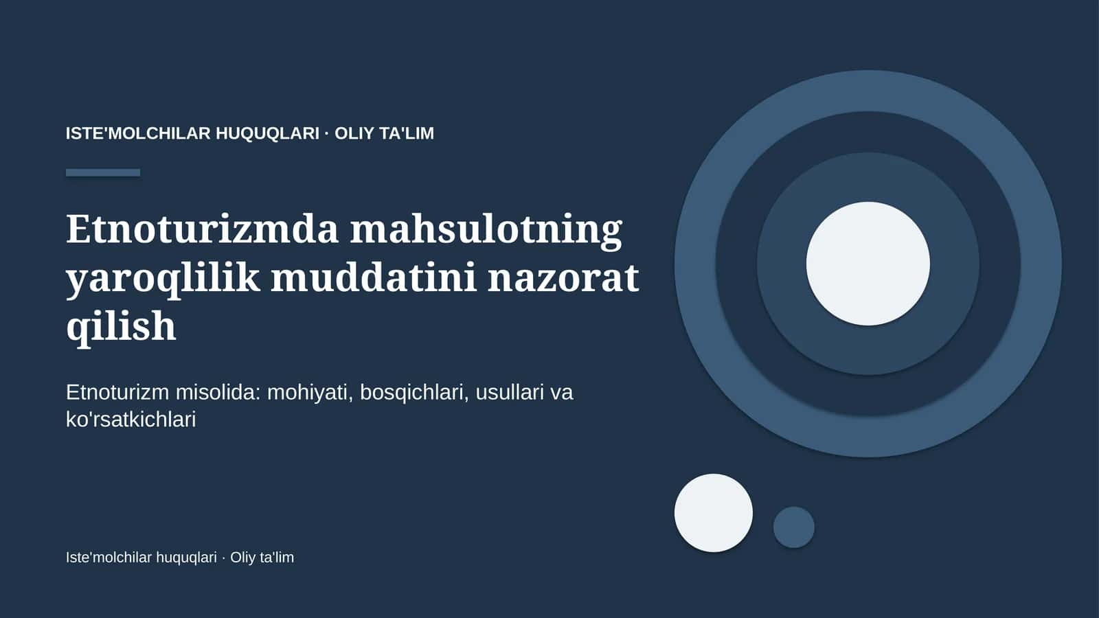 etnoturizmda mahsulotning yaroqlilik muddatini nazorat qilish 3373