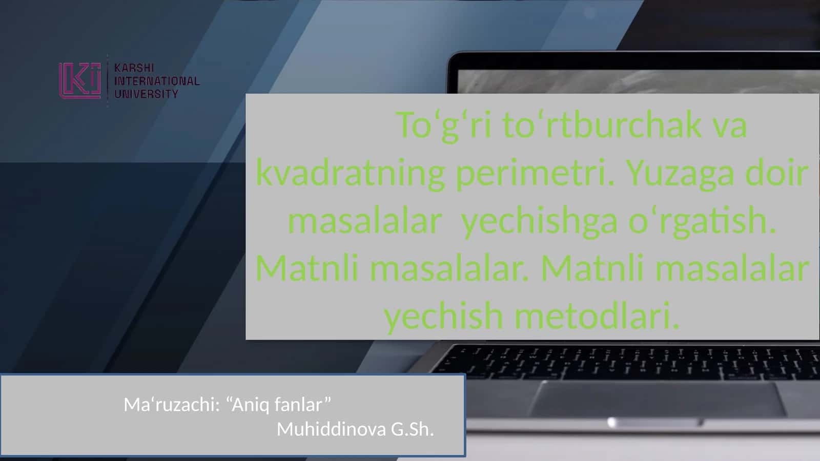 To‘g‘ri to‘rtburchak va kvadratning perimetri. Yuzaga doir masalalar yechishga o‘rgatish