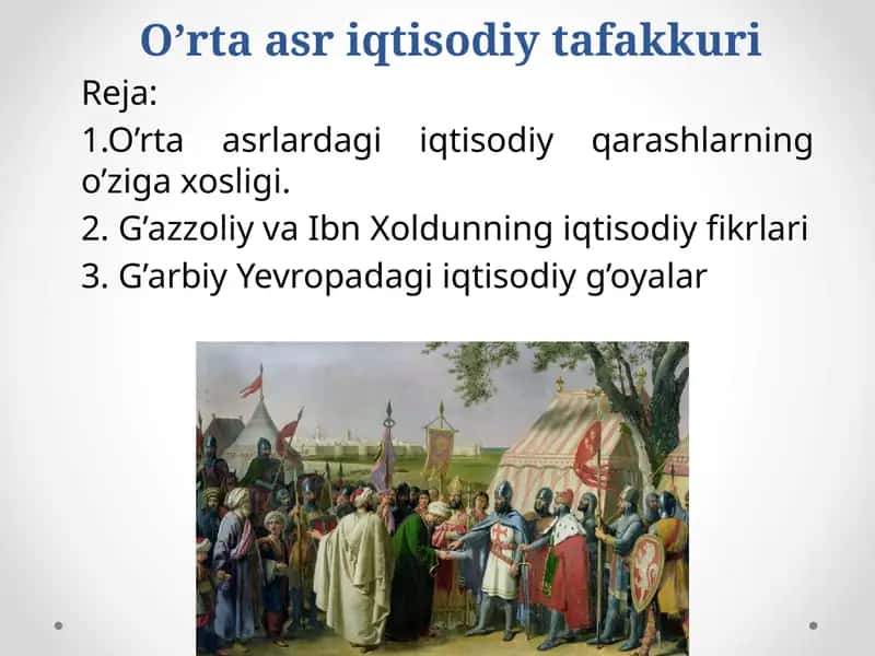 O’rtaasriqtisodiytafakkuri