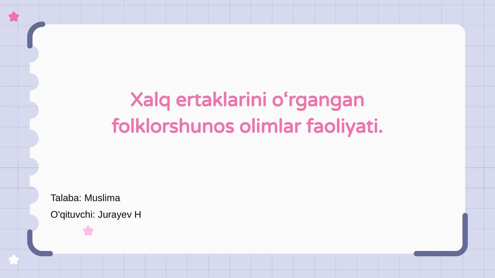 Xalq ertaklarini o‘rgangan folklorshunos olimlar faoliyati