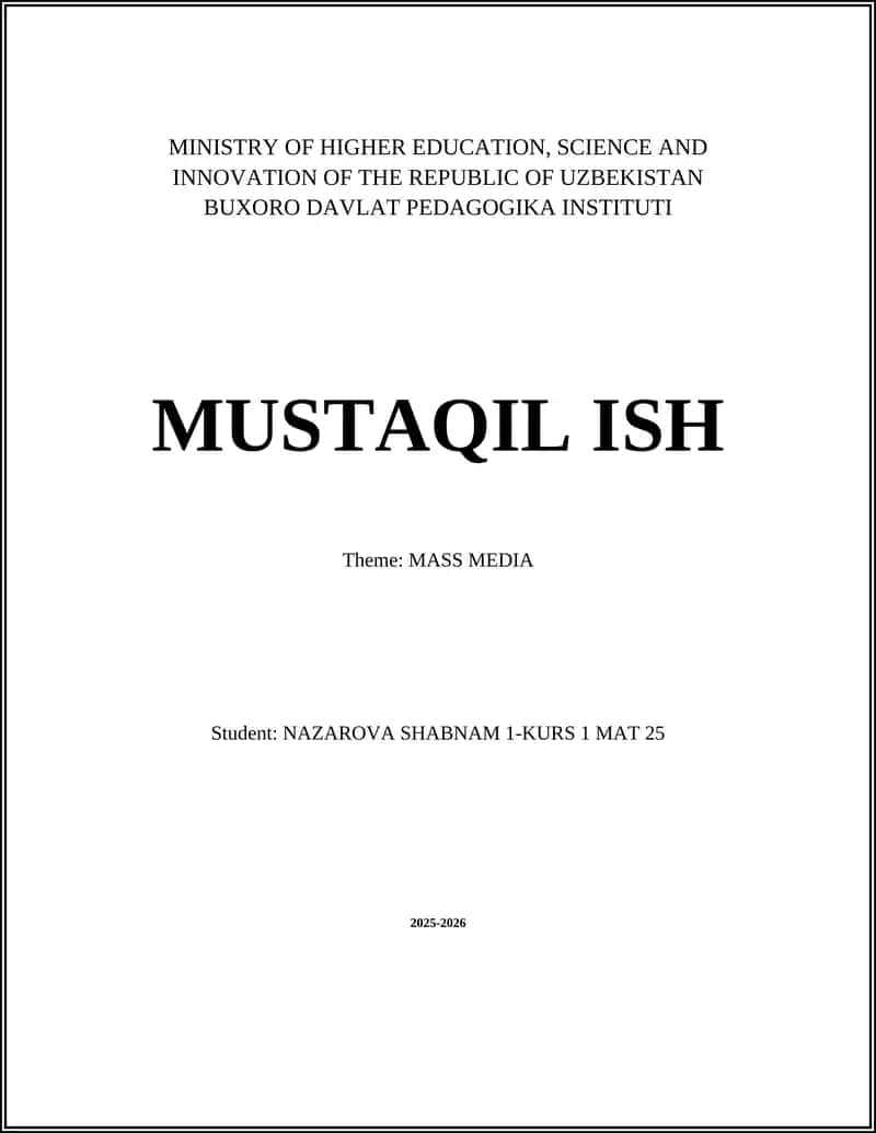 History of Mass Media