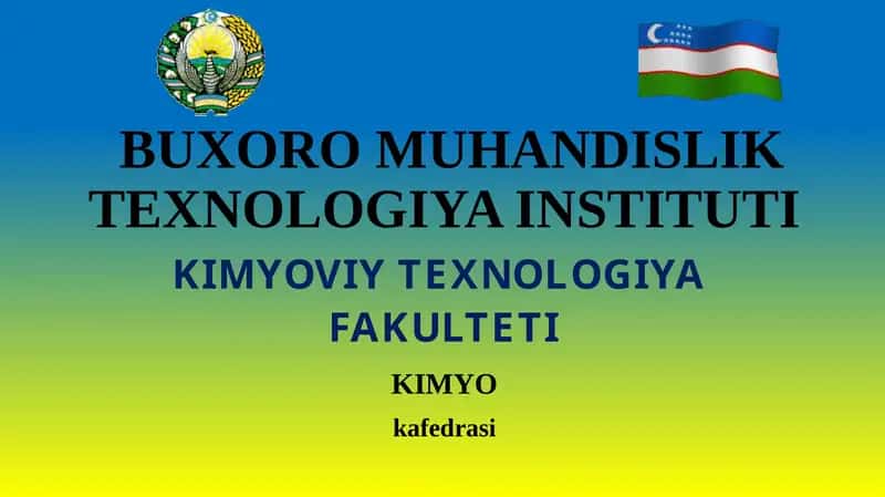XROMATOGRAFIYA. ION ALMASHINISH XROMATOGRAFIYASI