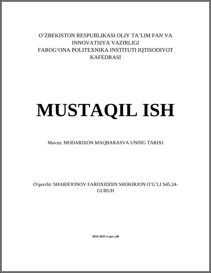 Modarixon Maqbarasi