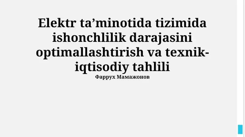 Texniko-iqtisodiy tahlil usullari va modellari