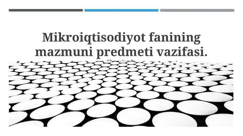 Mikroiqtisodiyot