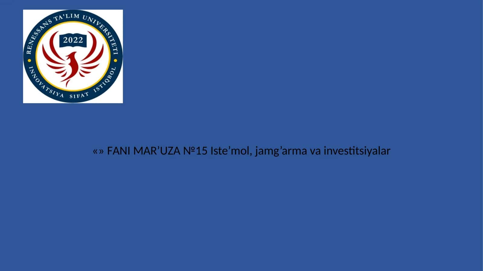 Iqtisodiyot nazariyasi.Darslik
