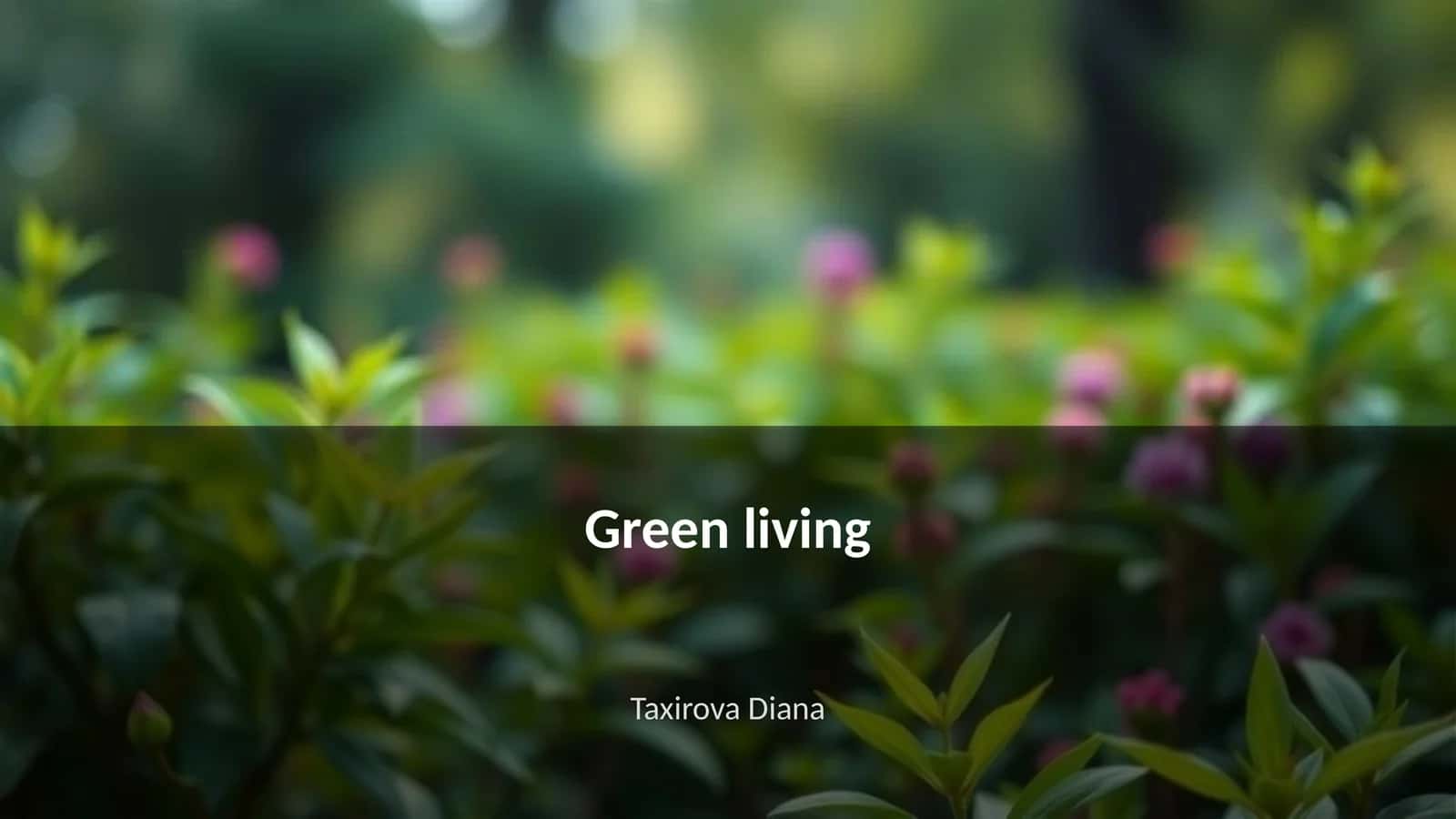 Green living