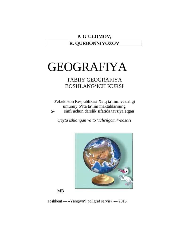 GEOGRAFIYA TABIIY GEOGRAFIYA BOSHLANG‘ICH KURSI
