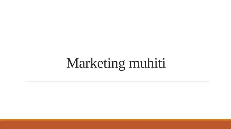 Marketing axboroti tizimi