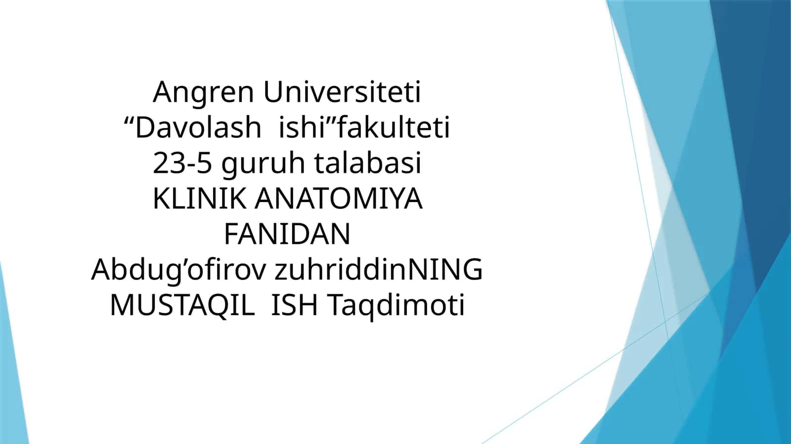 Zamonaviy og‘riqsizlantirish usullari va xirurgik texnologiyalar