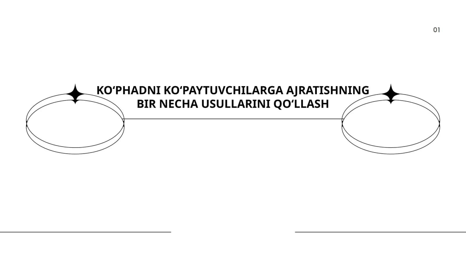 KO‘PHADNI KO‘PAYTUVCHILARGA AJRATISHNING BIR NECHA USULLARINI QO‘LLASH