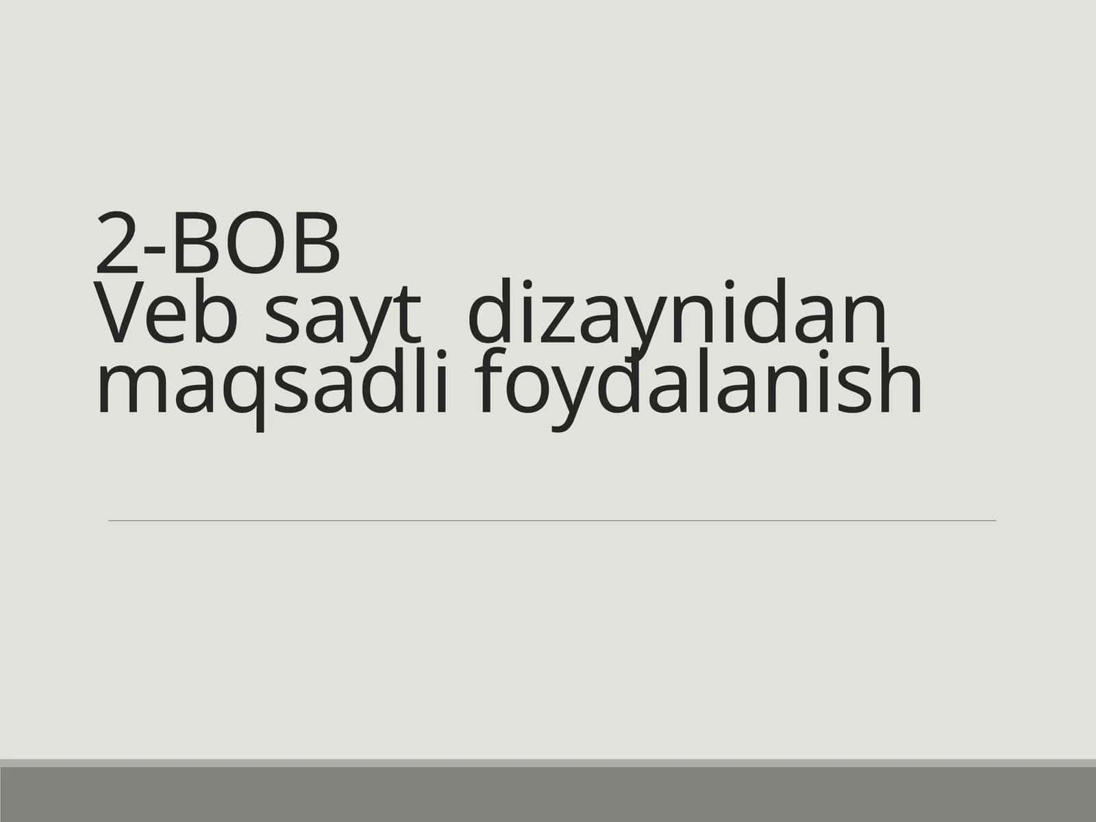 HTML nima