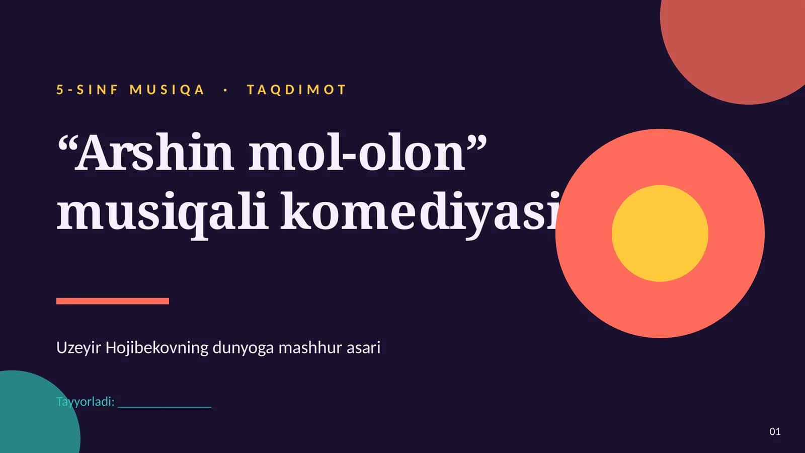 “Arshin mol-olon” musiqali komediyasi