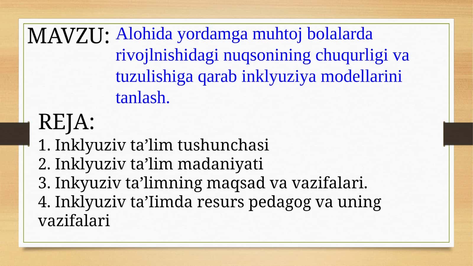 Inklyuziv ta'lim