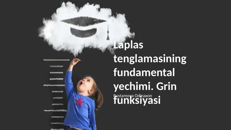 Laplas tenglamasining fundamental yechimi
