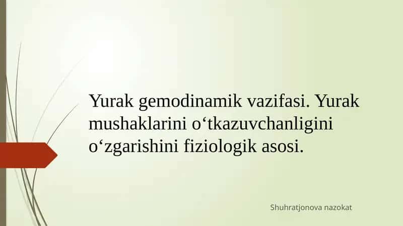 Yurak gemodinamik