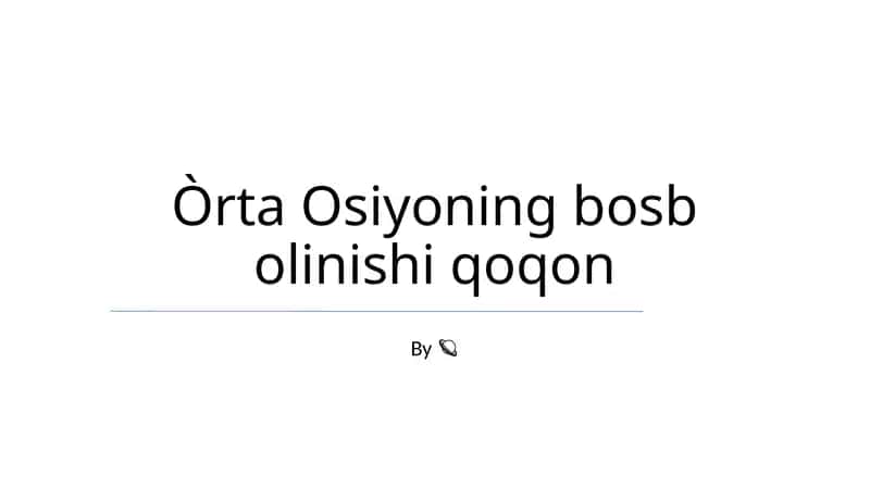 Òrta Osiyoning bosb olinishi qoqon