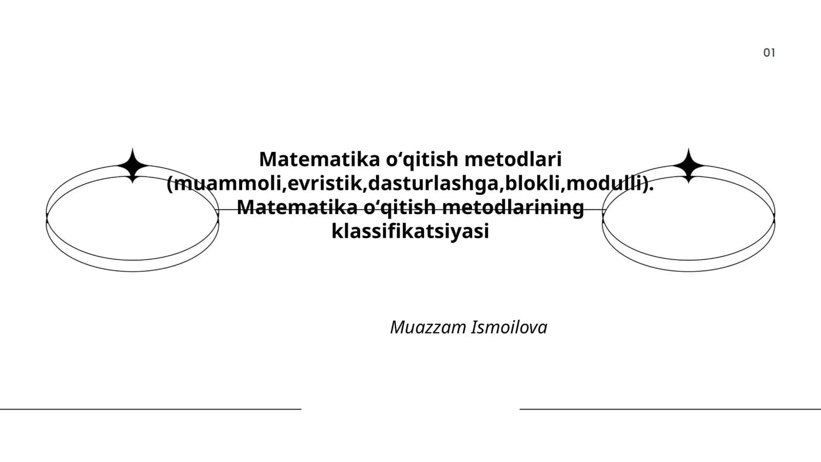 Matematika oʻqitish metodlari (muammoli,evristik,dasturlashga,blokli,modulli)