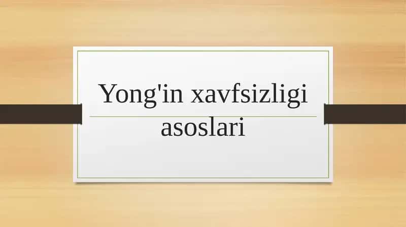 yong'in xavfsizligi