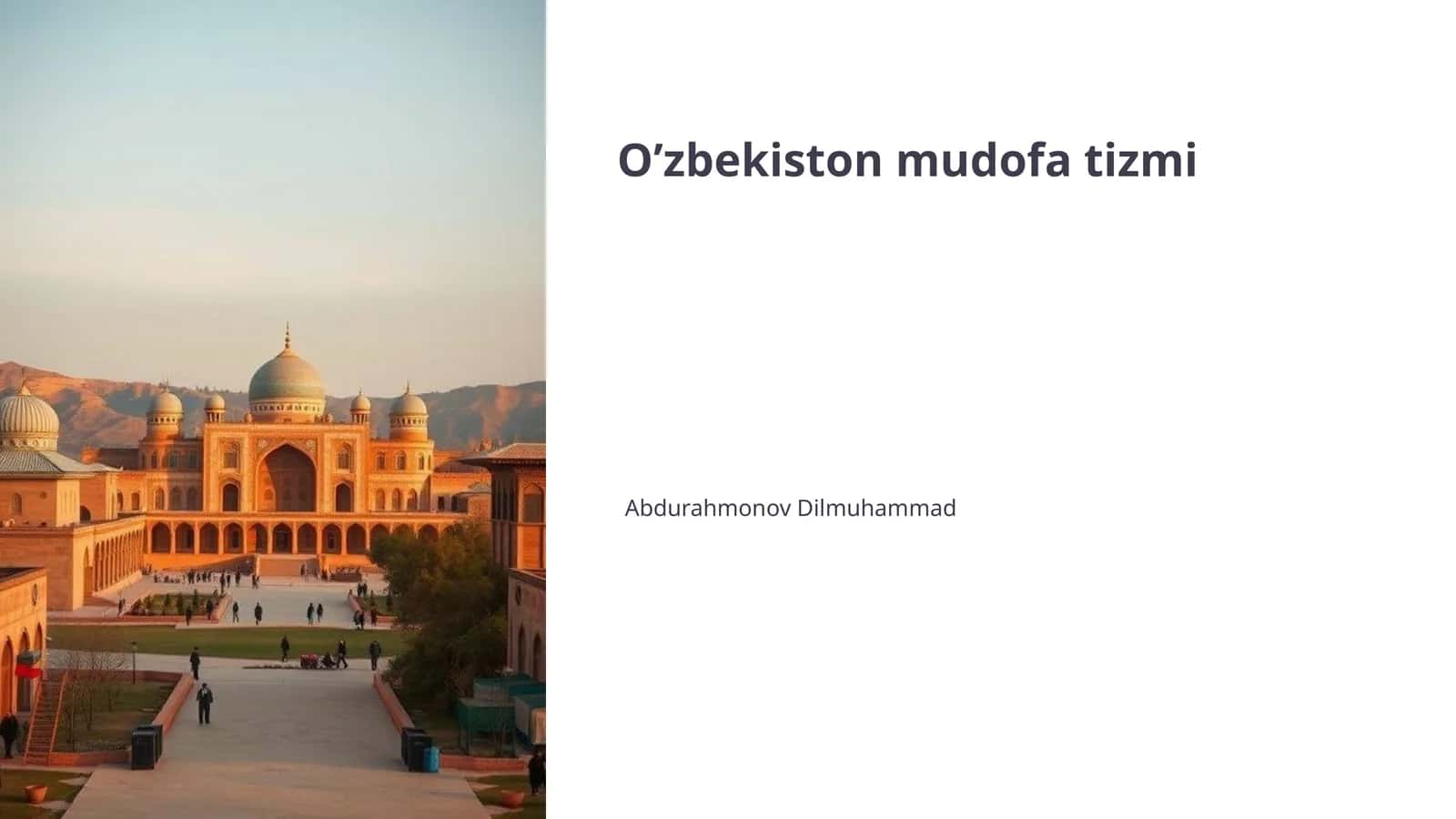O’zbekiston mudofa tizmi