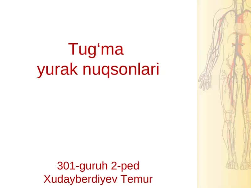 Tug‘mayurak nuqsonlari301-guruh 2-ped